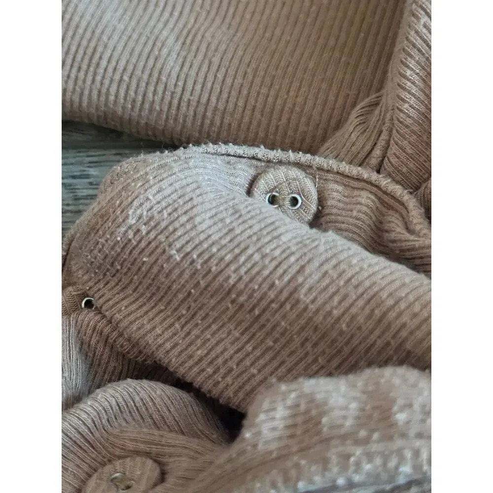 SKIMS Camel Rib Sleepwear Loungewear Pajamas Set Size 3XL - Picture 5 of 10